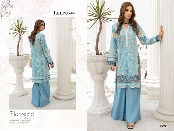 Agha Noor Jainee Vol 8 Lawn Cotton Pakistani Dress Material Wholesale Online
